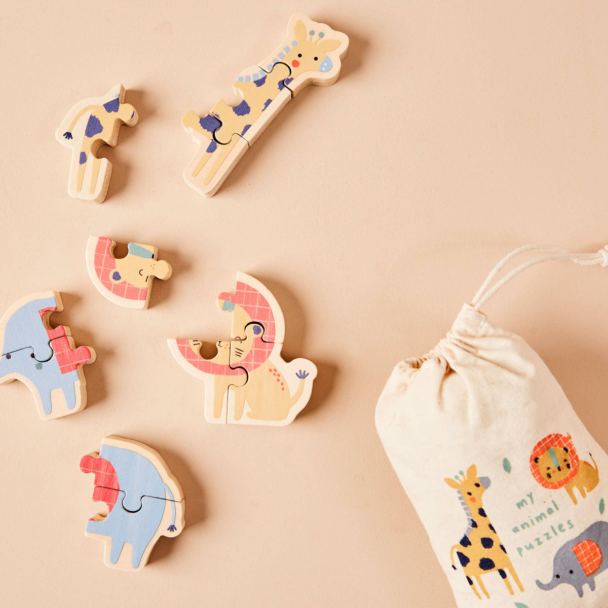 Article Enfant Safari Ensemble de Puzzles FSC