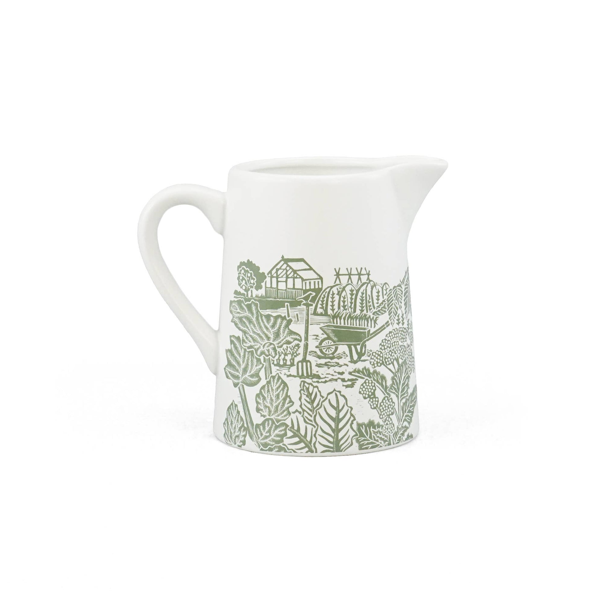 Pichet céramique Woodland - Acorns & Thistles vert