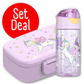 Unicorn Bundle - Bento Box Set & Water Bottle 450ml
