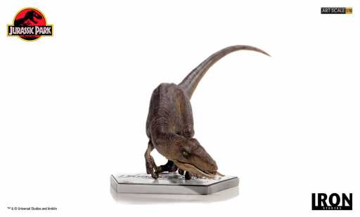 Statue Crouching Velociraptor - Jurassic Park - Art Scale 1/10