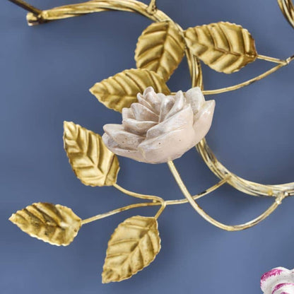 Parrot wall light, orange/pink