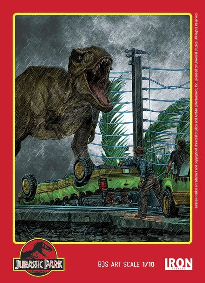 T-Rex Attack Statue - Art Scale 1/10 - Jurassic Park - Set A/B - Iron Studios