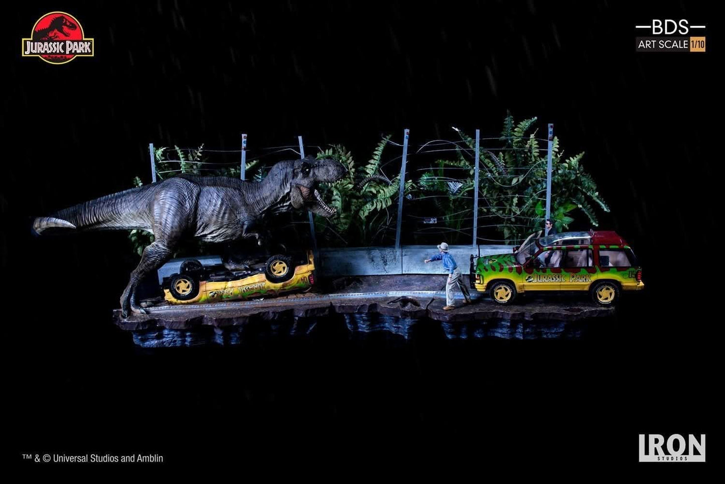 T-Rex Attack Statue - Art Scale 1/10 - Jurassic Park - Set A/B - Iron Studios