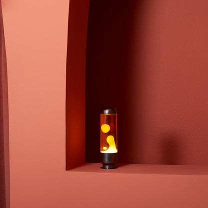Capsule Lava Lamp - Orange/Yellow