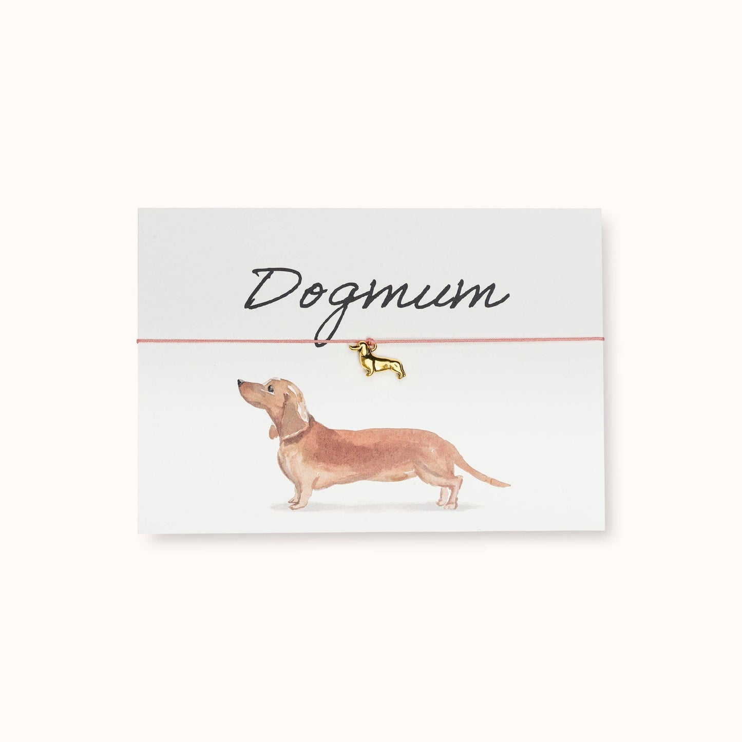 Dog Mom Bracelet Card - Dachshund