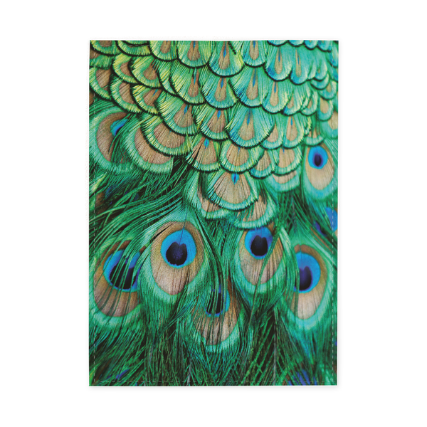Torchon plumes de paon
