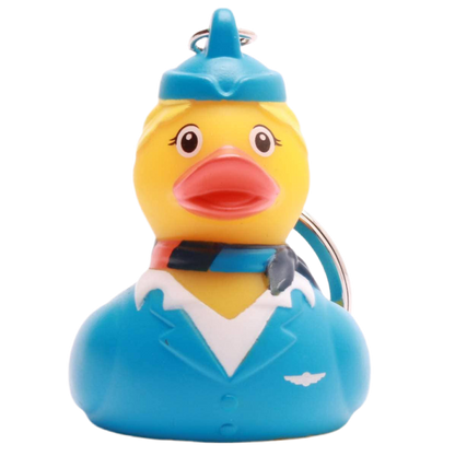 Porte-clés Canard Hôtesse de l'air Blonde