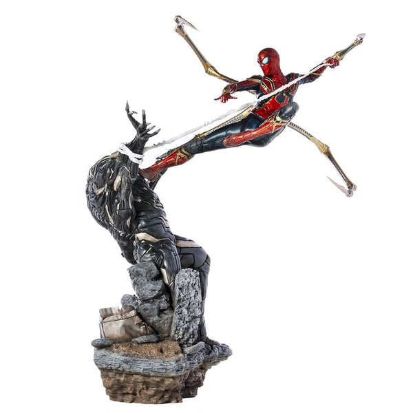 Statue Iron Spider Vs Outrider - Avengers: Endgame - Art Scale - Marvel Comics