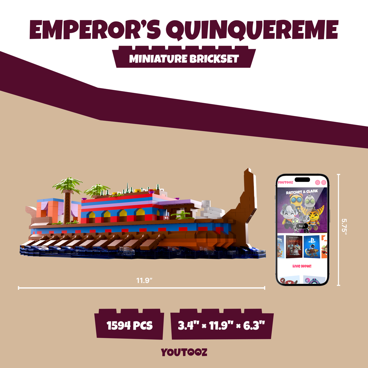 The Emperor's Quinquireme Brickset