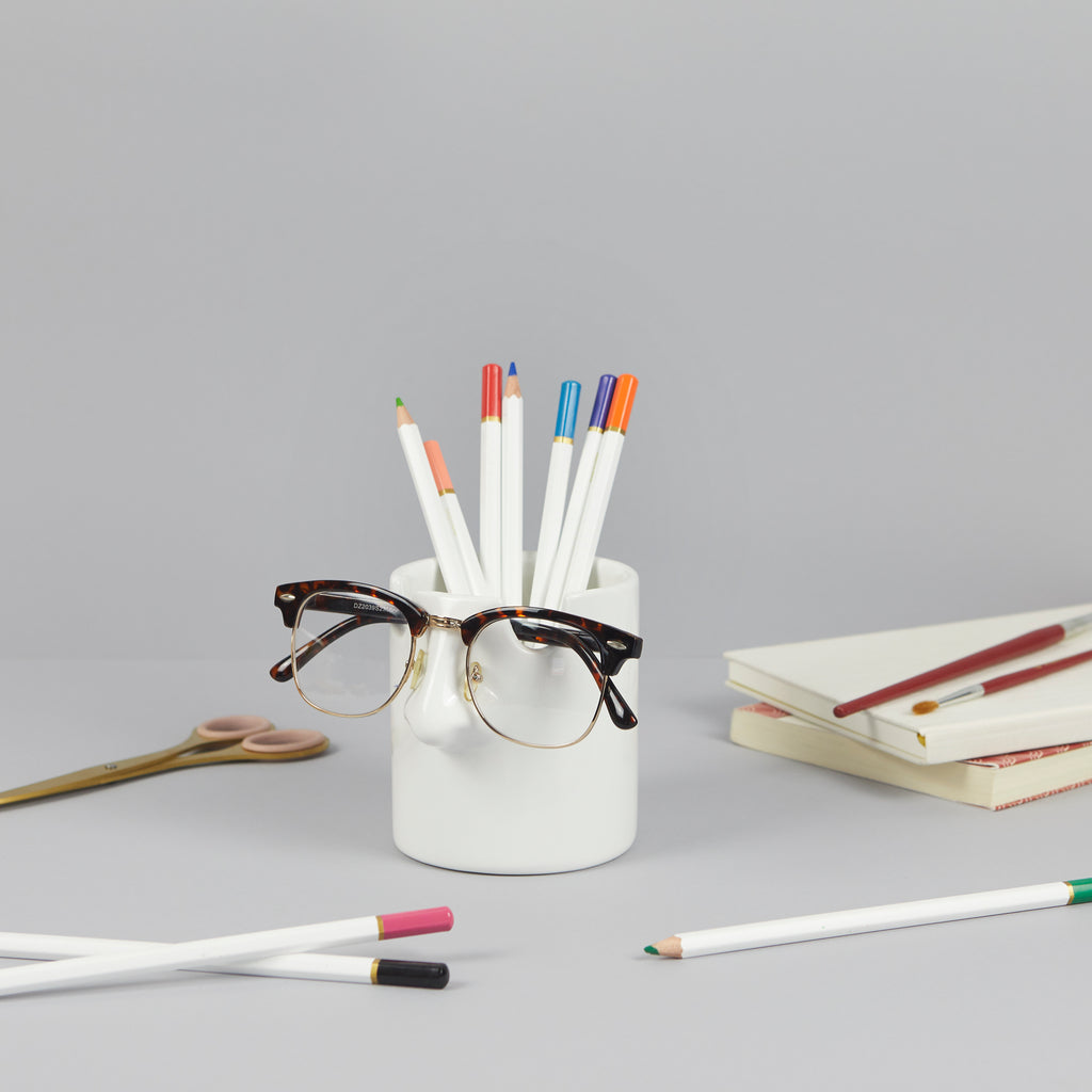 Nosy Buddy Pencil Holder and Glasses Holder