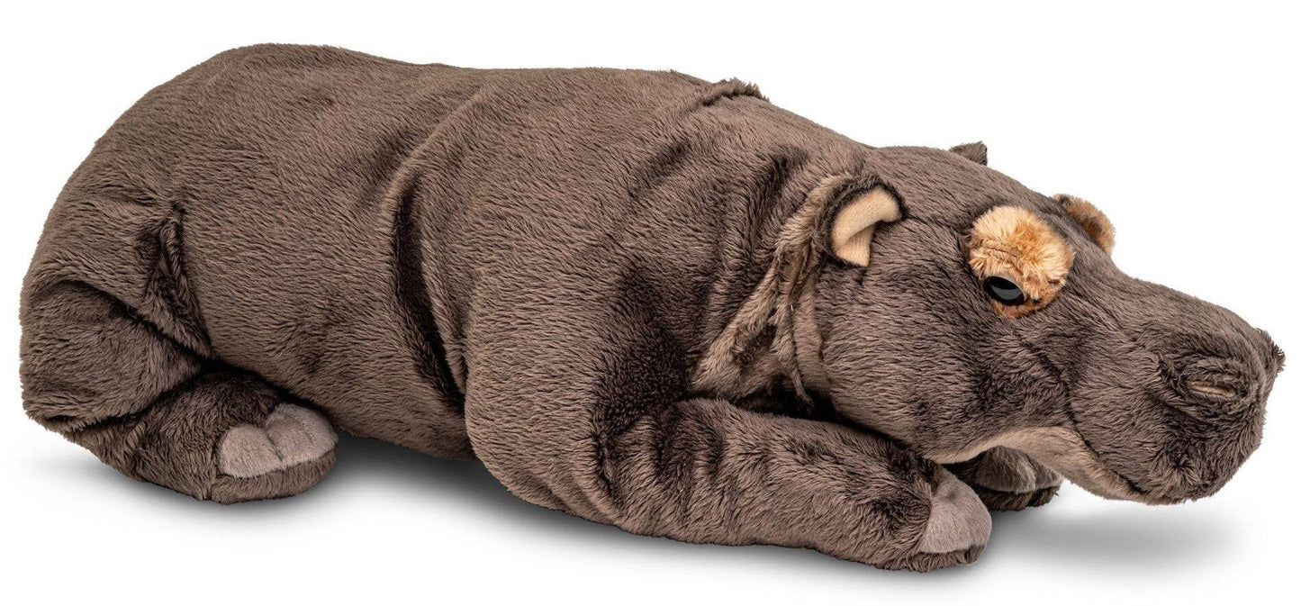 Lying Hippo - 46 cm (length) - cuddly toy/plush