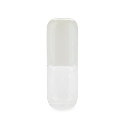 Water Pill Bottle and Drinking Glass
