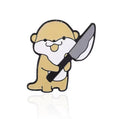 Otter-Pin mit Messer