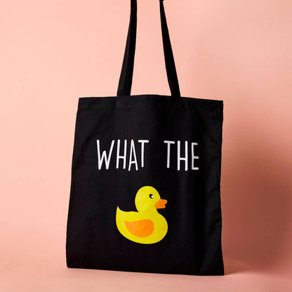 Tote Bag Canard "What The Duck"