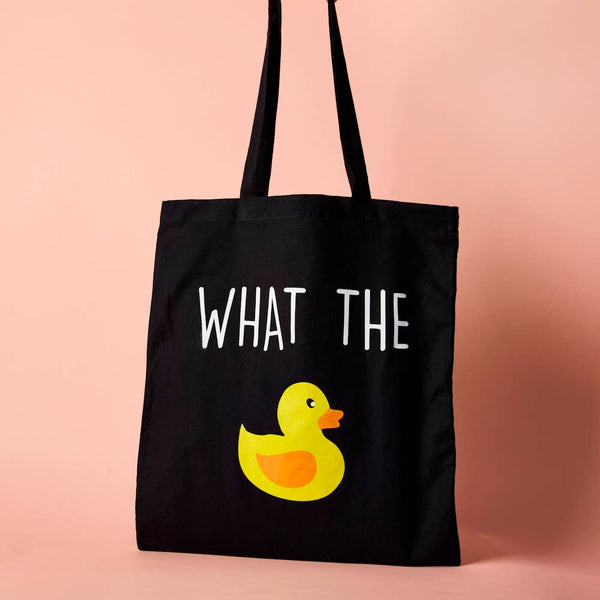 Eend draagtas "What The Duck"
