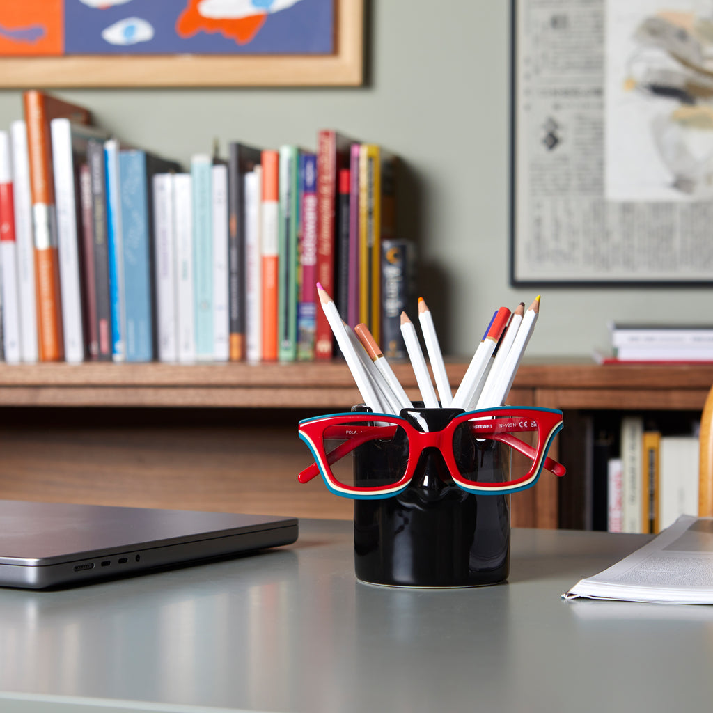 Nosy Buddy Pencil Holder and Glasses Holder