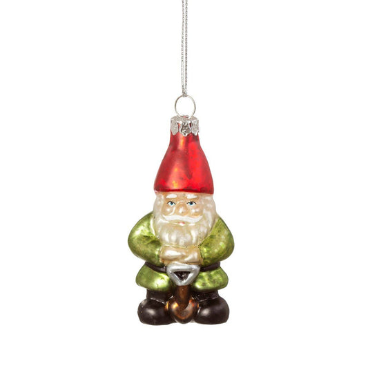 Christmas ball garden gnome