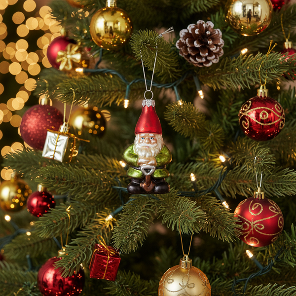 Kerstbal, tuinkabouter