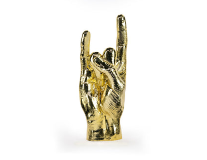 Sculpture Main You Rock Dorée – Bitten