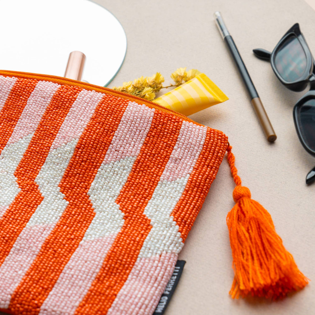 Orange Thunder Clutch