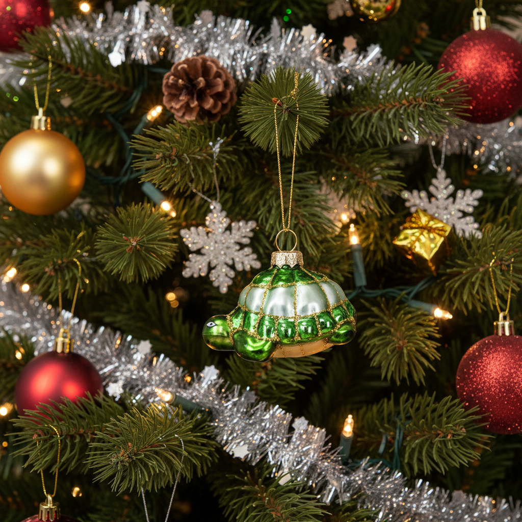 Schildpad kerstbal