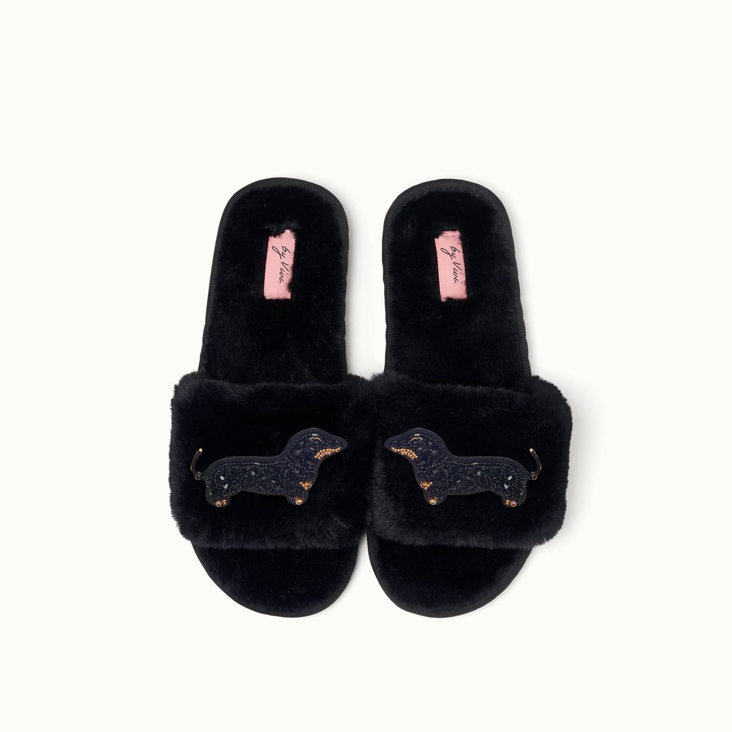 Pair of slippers pins - Dachshund