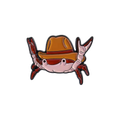 Pin's Crabe Cowboy