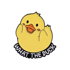 Pin's Canard Jaune "What the Duck"
