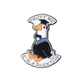 White Duck Doctoral Student Pin "Trust me, I'm a Doctor"