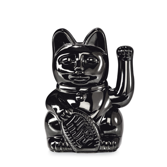 Shiny Black Lucky Cat "Basira"