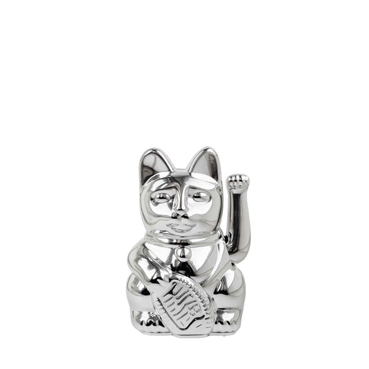 Lucky Silver Glitter Mini Cat "Nova"