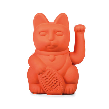 Neon Orange Lucky Cat