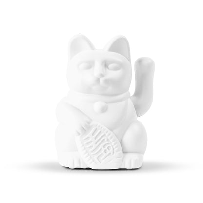 Mini Chat Chanceux Solaire Blanc “Shiora”