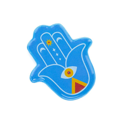 Incense holder, Lucky Hand, blue, ceramic