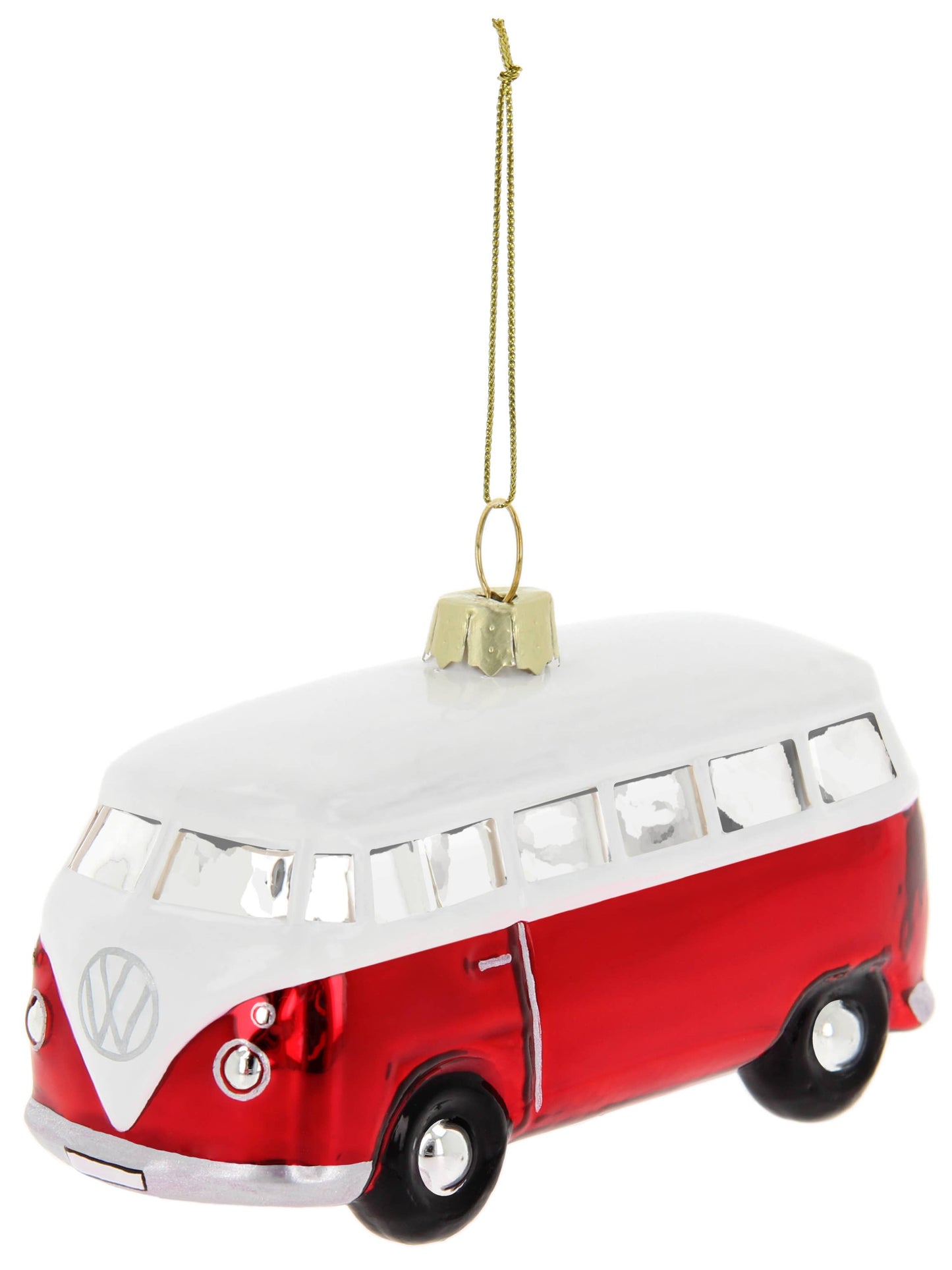 VW T1 Bus Red &amp; White Christmas Decoration