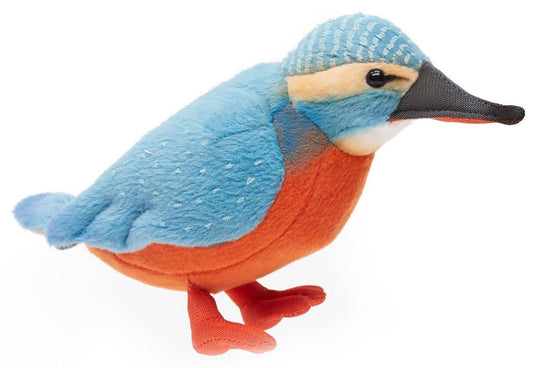 Kingfisher - 12 cm (height): bird - soft toy/plush