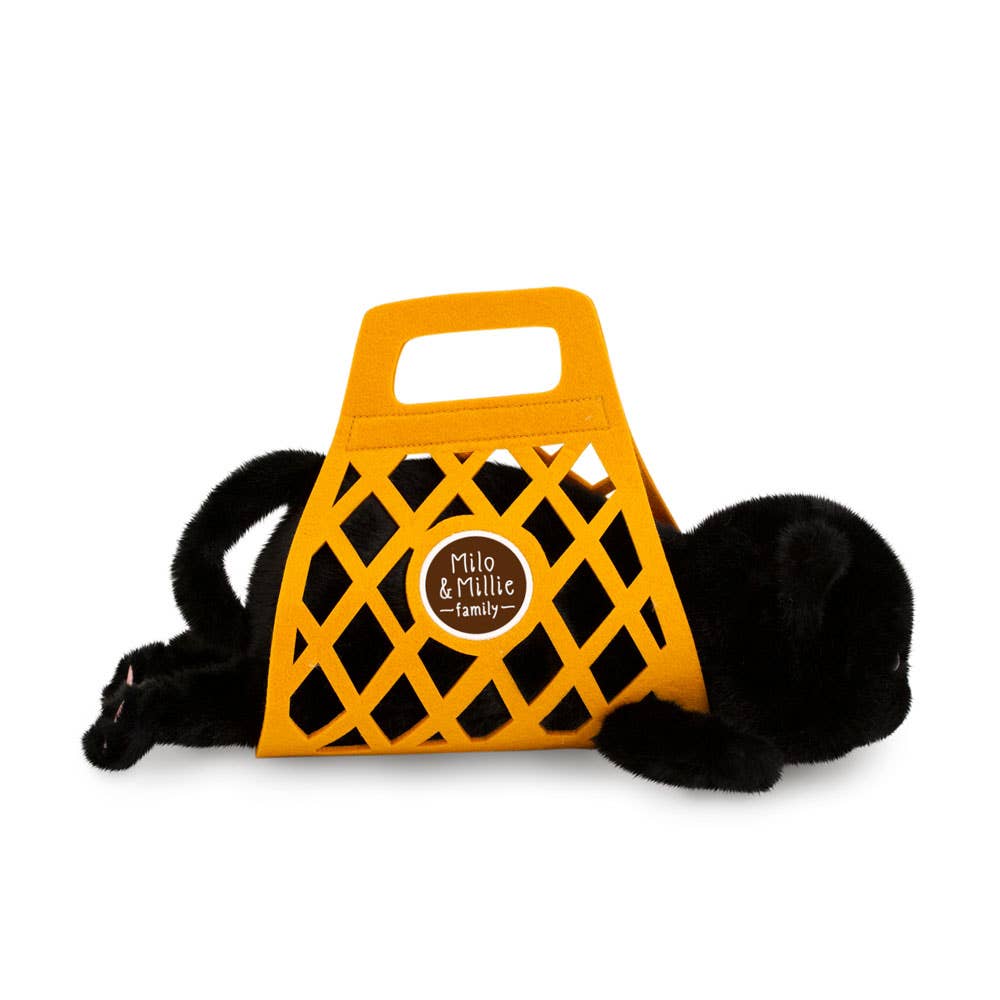 Milo & Millie pluche speelgoed, Milo de zwarte kat (35 cm) - 0+