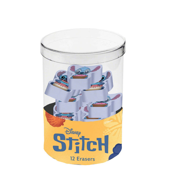 Cube avec 12 gommes à effacer Disney Lilo & Stitch « Mix » – Multicolore