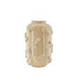 Vaas - Dick - Keramiek - Beige - 17x17x27cm
