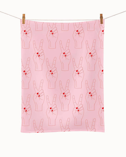 Organic kitchen towel - Peace