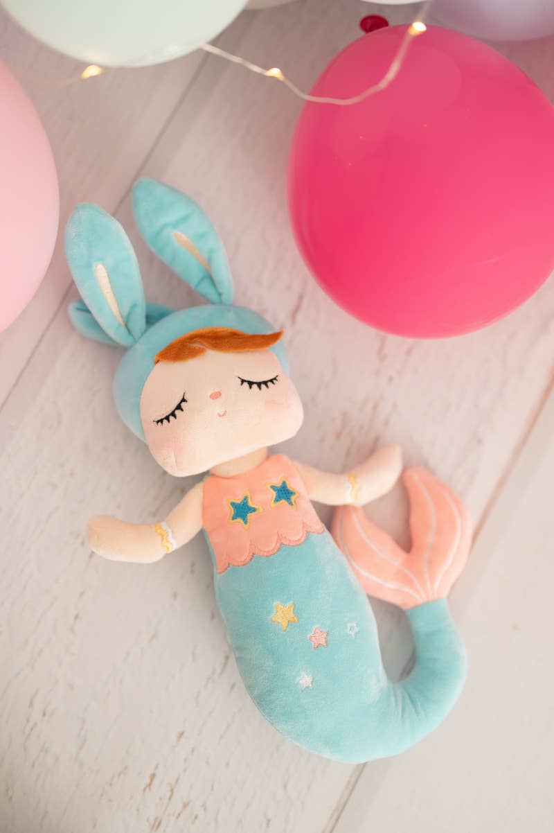Poupée Sirène Lili en Tissu – Bleu