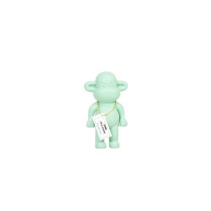 Decoratie - Apenbeeldje 'De Legende' - Polyresin - Mintgroen - 11x7x19cm