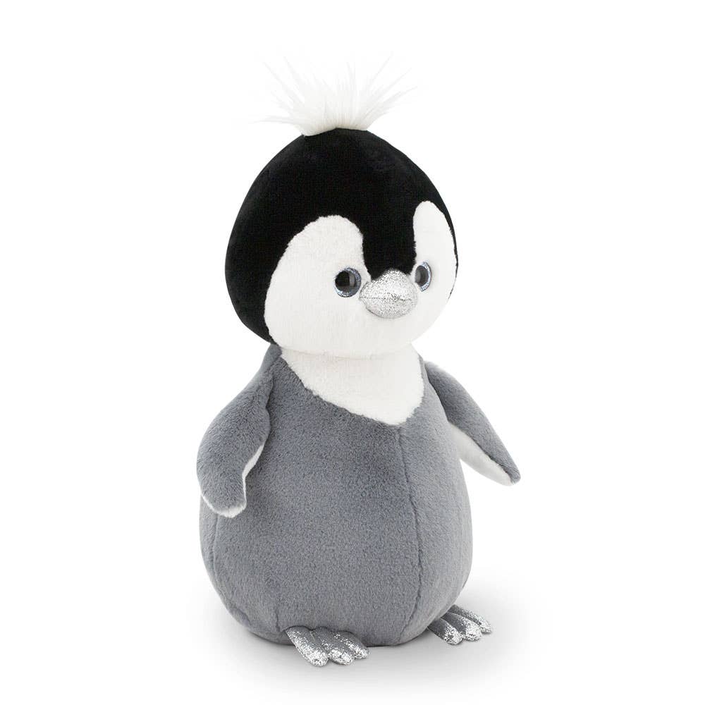 Fluffy the Grey Penguin Plush Toy - 22 cm - Suitable from 0 months