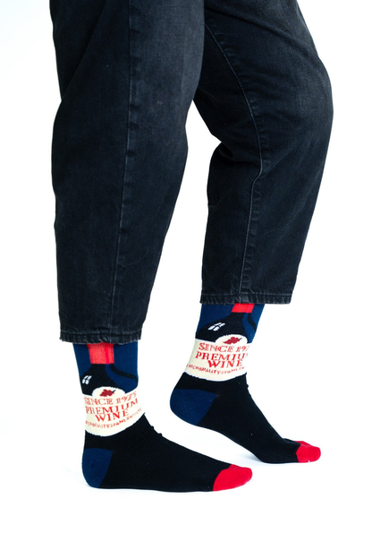 Chaussettes Bouteille de Vin