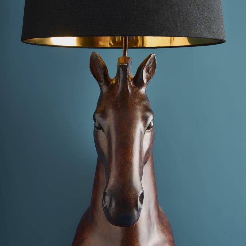 Lampadaire Amadeus, marron, 47 x 40 x 153 cm