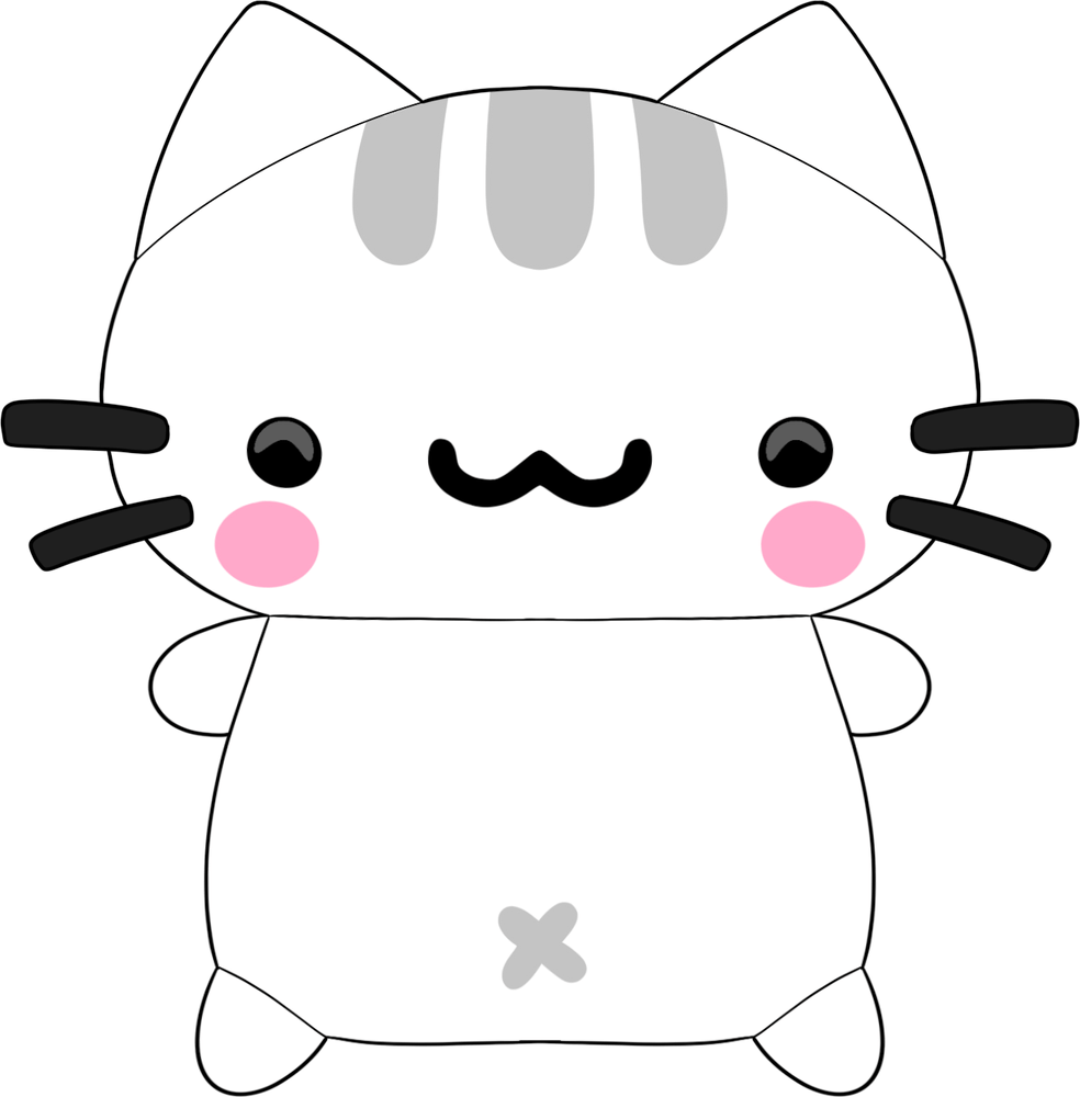 Silly Cat Plush (9in)