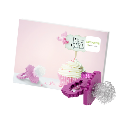 BRIXIES Postcard Baby Girl