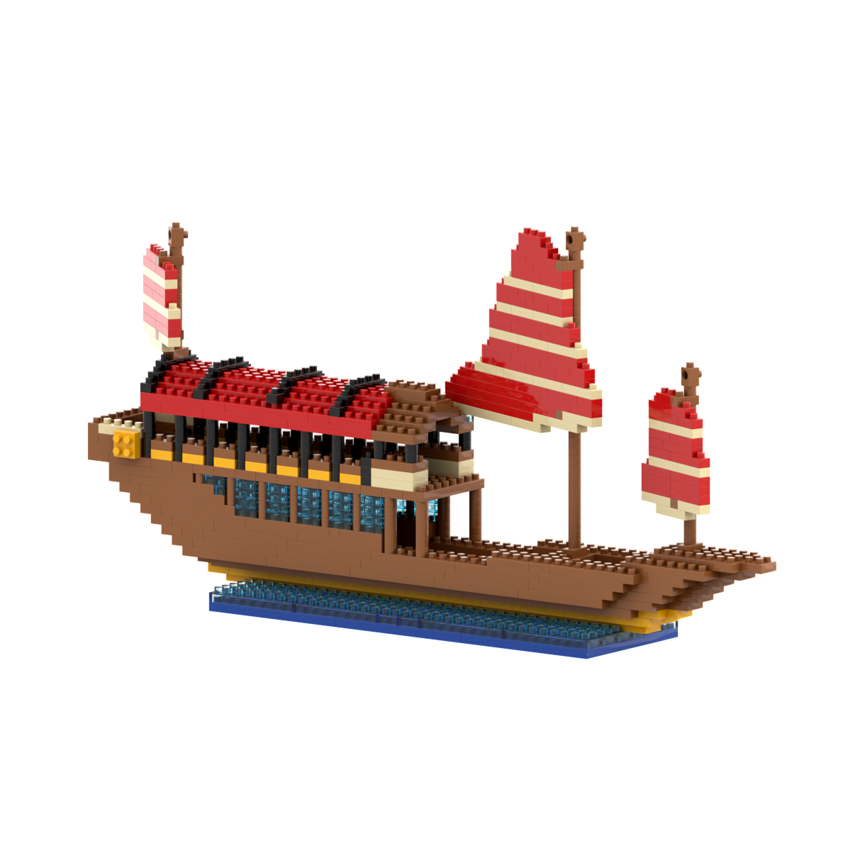 BRIXIES Großes Drachenboot