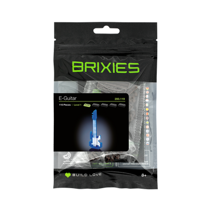 BRIXIES E-Gitarre blau