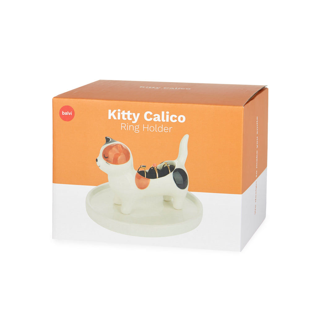Kitty Calico Ring Holder